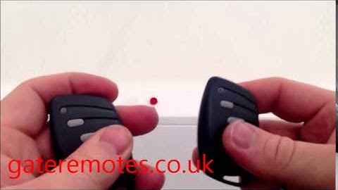 Programming Gibidi AUO1600 or Domino Garage & Gate Remote Control
