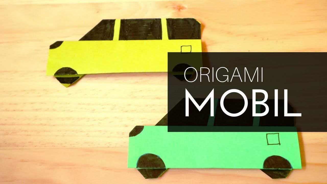 Cara Membuat Origami Mobil Keluarga Dari Kertas Lipat Youtube