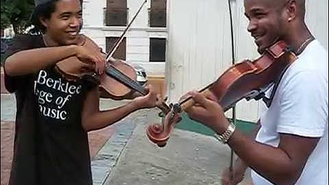 Violin Improvisacion Funk Chop! Joshue y Marvin