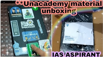 Unacademy study material unboxing || IAS ASPIRANT || study vlog