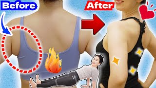 Lose Back Fat & Bra Bulge in 14 Days Correct Posture at Home! Beginner Exercise and Massage