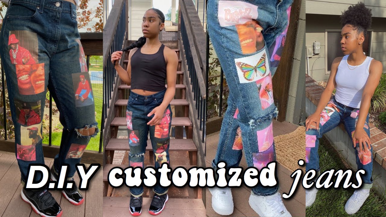 customized jeans