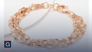 UltraFine 950 Silver Multi-Row Mirror Link Bracelet | QVC - YouTube