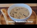 Creamy mushroom soup