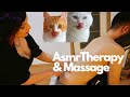 Asmr chair massage and asmr therapy in obens home