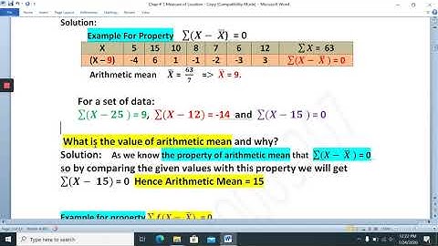 Properties of Arithmetic Mean/ properties of mean/Arithmetic mean properties /Part 1/Easy Statistics