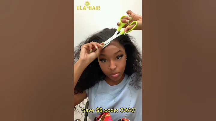 SUPER MELTED😍HD LACE CURLY WIG INSTALL W/ DRAMATIC BABY HAIR TUTORIAL FT.@UlaHair