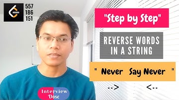 Reverse words in a string 🙅‍♂️ In-place algorithm explained. Leetcode 186, 151, 557