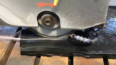 Granite profiling cutting by 5 axis bridge saw GQ-3220D