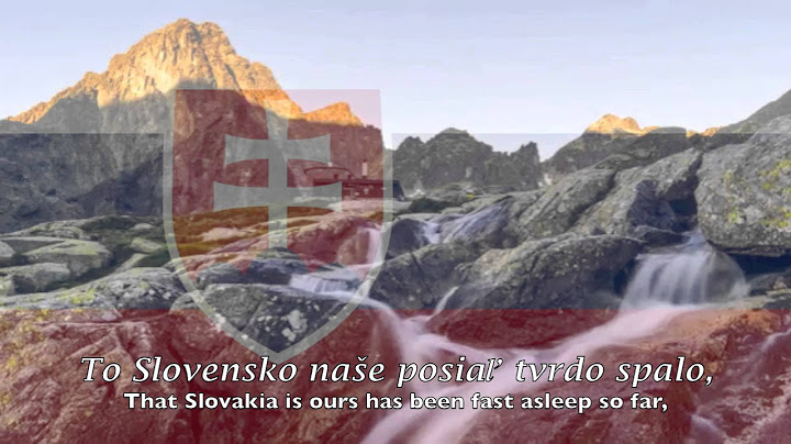 Štátna hymna: Slovensko - Nad Tatrou sa blýska