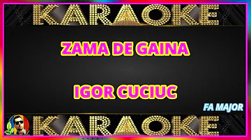 ZEAMA DE GAINA KARAOKE IGOR CUCIUC