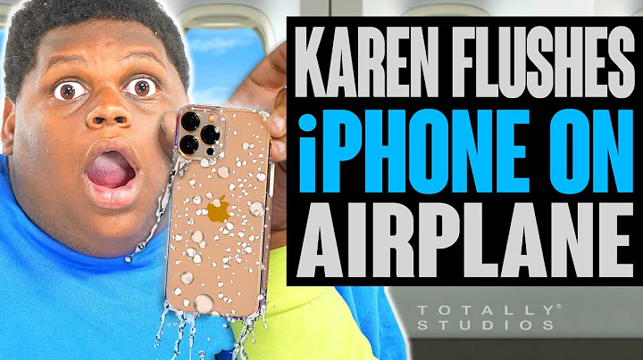 Karen FLUSHES IPHONE on a Plane. And she BANS PHON...