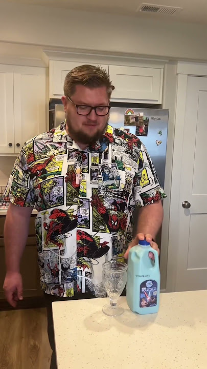 Star Wars Blue Milk taste test! #starwars #bluemilk