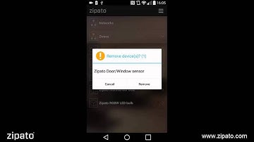 Remove delete a device in Zipato Mobile Application
