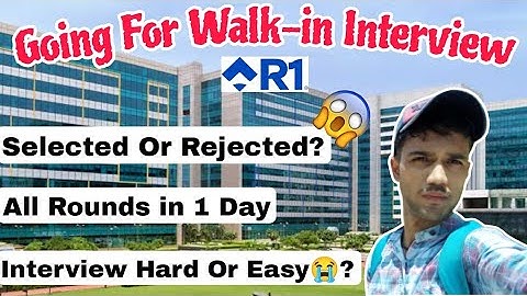 R1 RCM Walk-in Interview 🔥|| Pass or Fail😖? ||