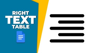 How to right align text in Google Docs table