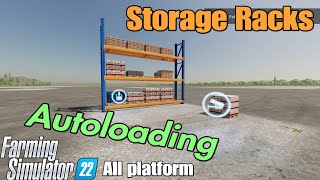 Storage Racks / FS22 mod for all platforms