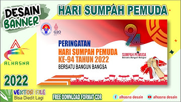 Cara Desain Banner Spanduk Hari Sumpah Pemuda 2022 dengan CorelDRAW
