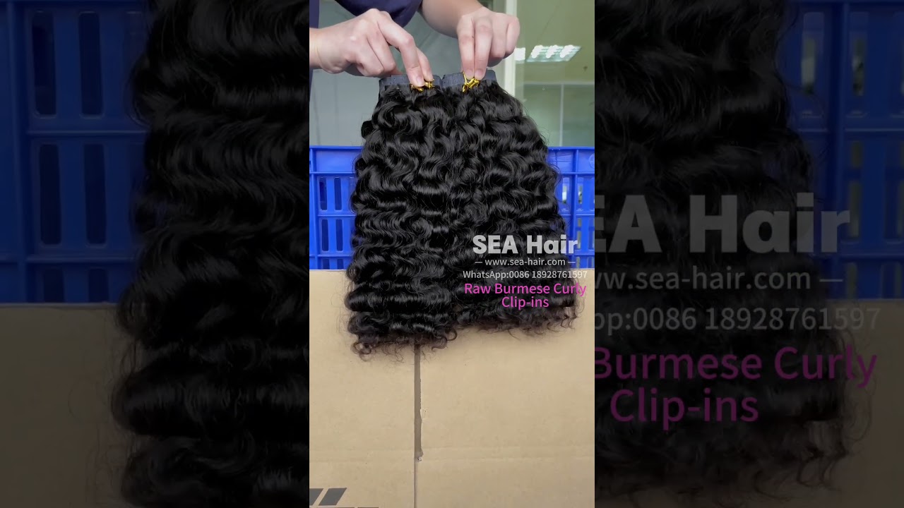 SEA Hair Burmese Curly Seamless Clip-In Raw Hair Extensions 1/3/4 Packs Deal Ft.SEA Raw Hair Review