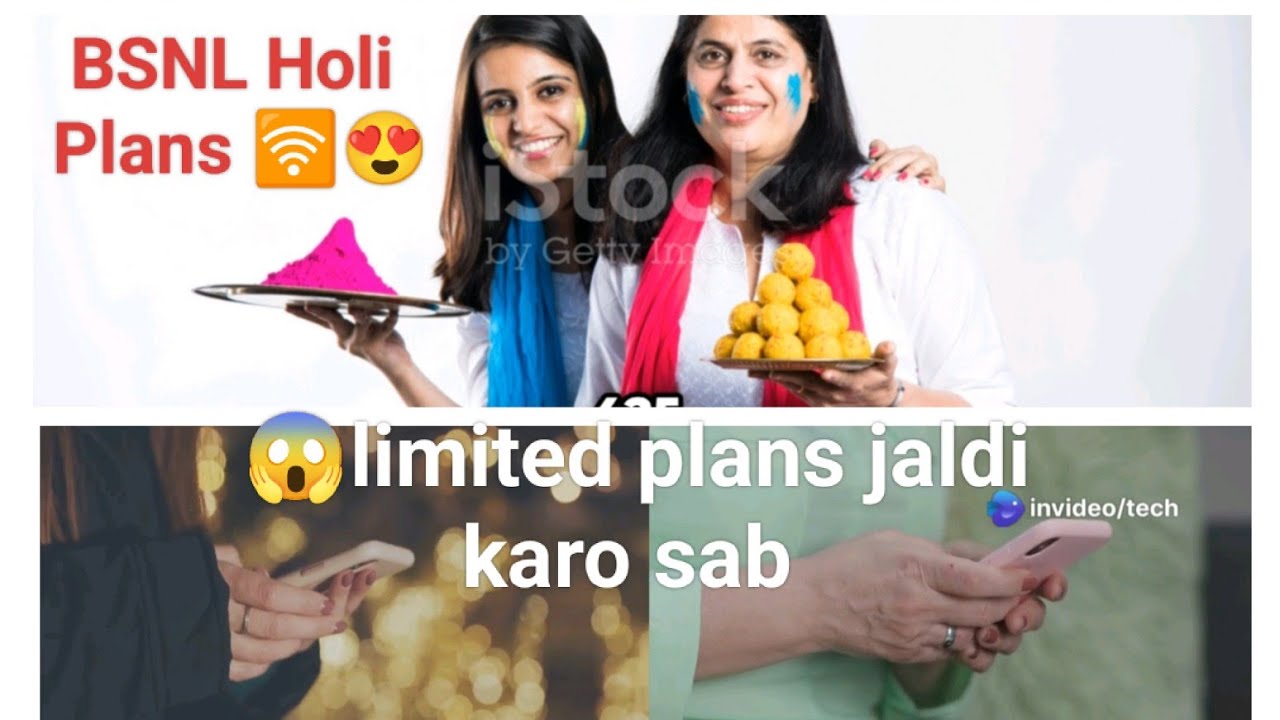 BSNL Holi Plans free calling 2Gb/day for 425 days 🛜😱💯