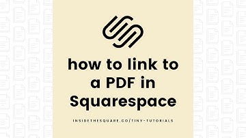 How to Link to a PDF in Squarespace 7.1 // Squarespace 7.1 Tutorial