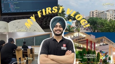 My First Vlog | A Day in College | Bhangra | Chitkara University | Engineering Edition | Fun