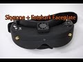 Skyzone v1/v2 FPV Goggle faceplate mod - Simple way for mounting the Fatshark Faceplate