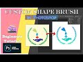 Make Custom Shape brush in Photoshop || Make Selection to work path #brushes #customshapes #workpath