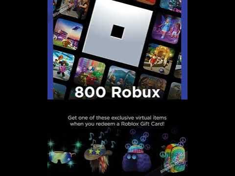 Roblox Gift Card - 800 Robux [Includes Exclusive Virtual Item