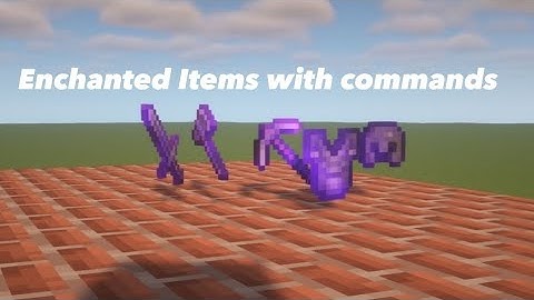 How to give people enchanted items with commands