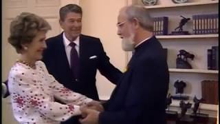 President Reagan Meeting with Released Hostage Father Jenco on August 1, 1986