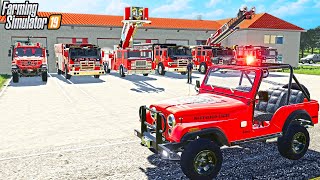 UPGRADING NEW FIRE STATION (KST MAP) | LADDER TRUCKS | FARMING SIMULATOR 2019 screenshot 2