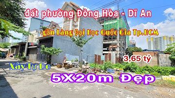 Bán Đất Dĩ An (725) Bán Đất Phường Đông Hòa, Gần Làng Đại Học Quốc Gia, Hoàng Hải BĐS