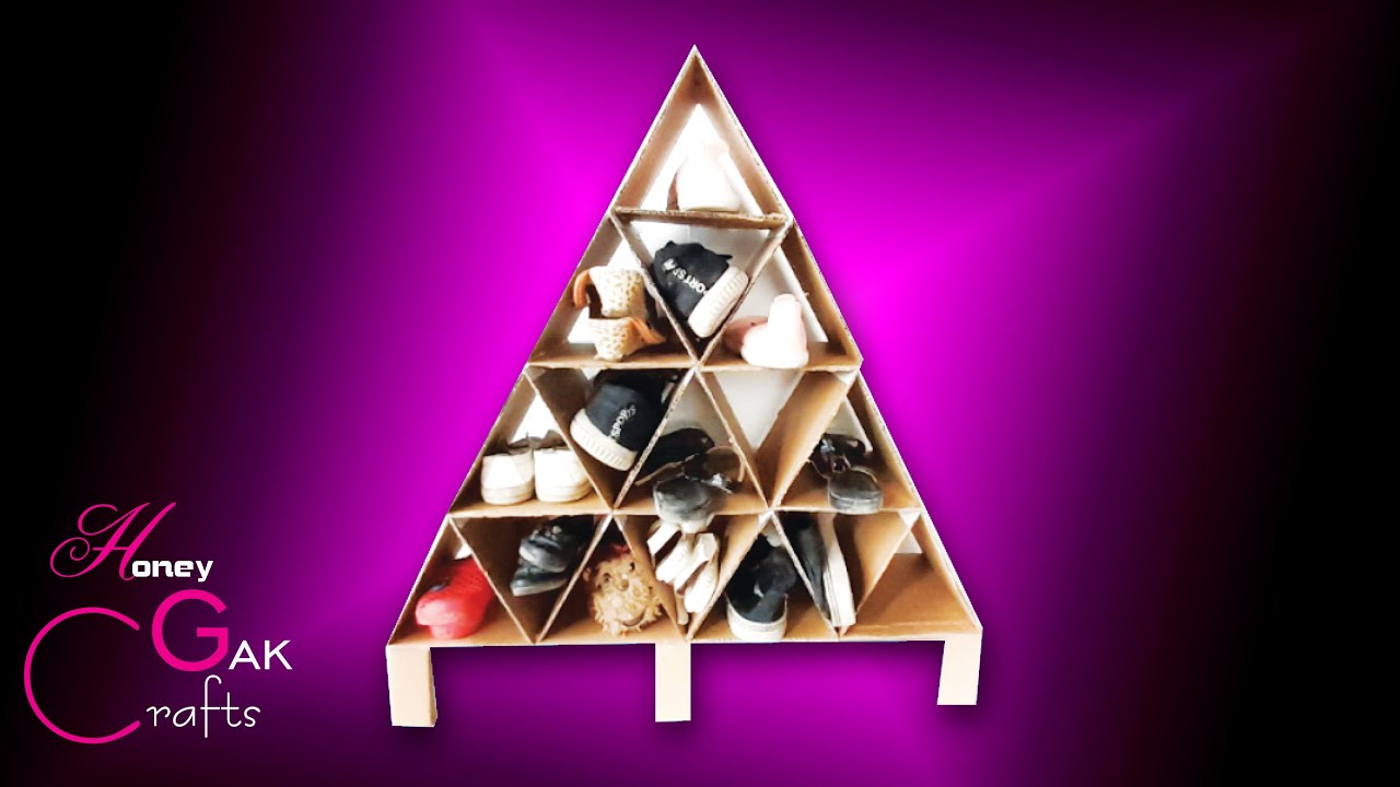 Shoe box craft from paper box 2020 بوت دانی از کاغذ کارتن - YouTube