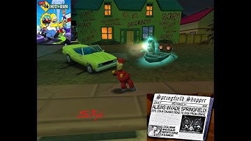 Lets Play The Simpson Hit & Run - [LEVEL 7] - Alien Invade Springfield