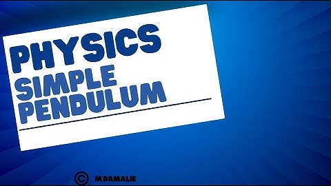 Vibration in Physics: Detailed Solution for Disk and Simple Pendulum | M.DAMALIE