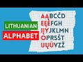 Lithuanian Alphabet : Lithuanian letter names in 2 minutes