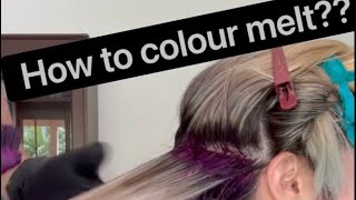 How to blend bright hair colours