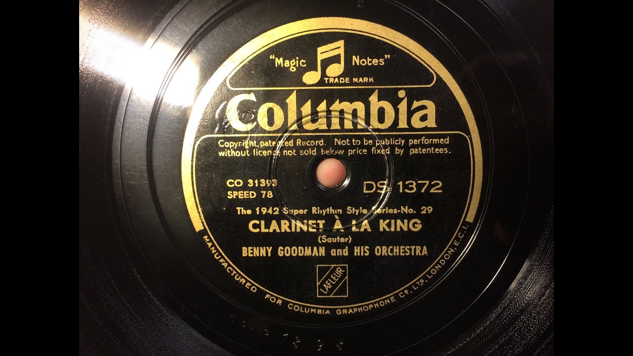 A LA KING BENNY GOODMAN and HIS ORCHESTRA YouTube