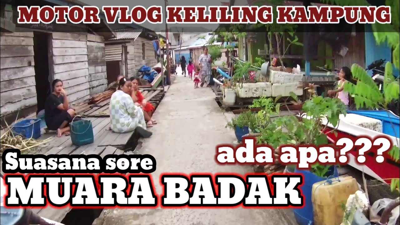 Menikmati suasana damai sore hari di Desa Gas alam Muara Badak