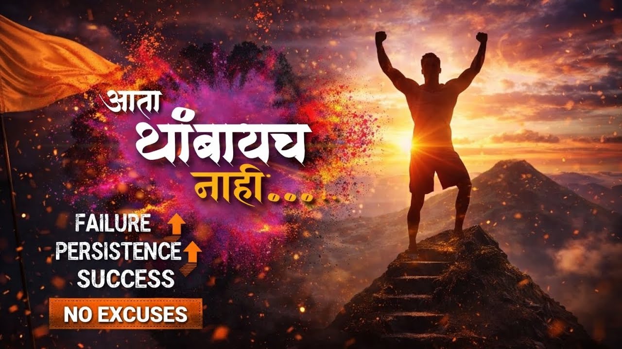 आत्ता थांबायचं नाय..💥✌🏻Motivational Song | Lofi | Persistence | Focus | Believe | Success 