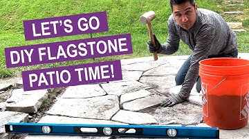 How to DIY A Flagstone Patio - 7 Easy Steps!