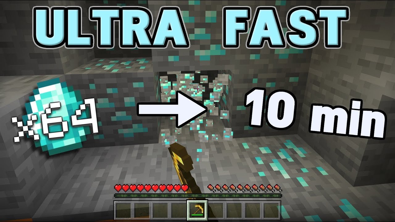 Minecraft 1 14 How To Find Diamonds In 10 Min Fastest Method Youtube