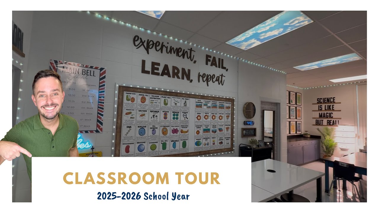 Classroom Tour 2025 | Middle School Science Teacher Setup, Decor & Organization Ideas