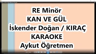 Kan ve gül re minör nihavend karaoke şarkı sözü şarkı alt yapısı akor karaokesi Kıraç İskender doğan Resimi