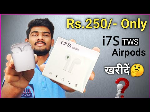 i7S TWS Airpods Unboxing And Review in Hindi | Wireless Headphones Rs.250 | Apple Airpods