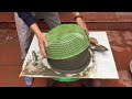 How To Make Pots From Plastic Baskets And Sand Cement / Great Ideas For Garden Decoration