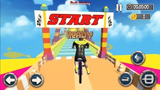 BMX Bicycle Racing Stunts Part 2 - Mega Ramp Cycle Games - Android Gameplay screenshot 4