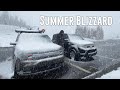 SUMMER BLIZZARD Stealth Car Camping in NATIONAL PARK | JUNE 2021