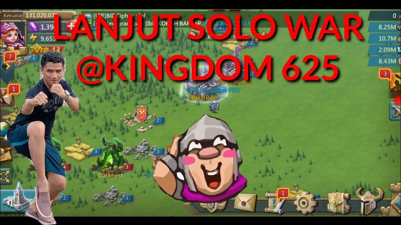 Lords Mobile Lanjut Solo War Kingdom 625 Banyak Ct Berpenghuni Youtube